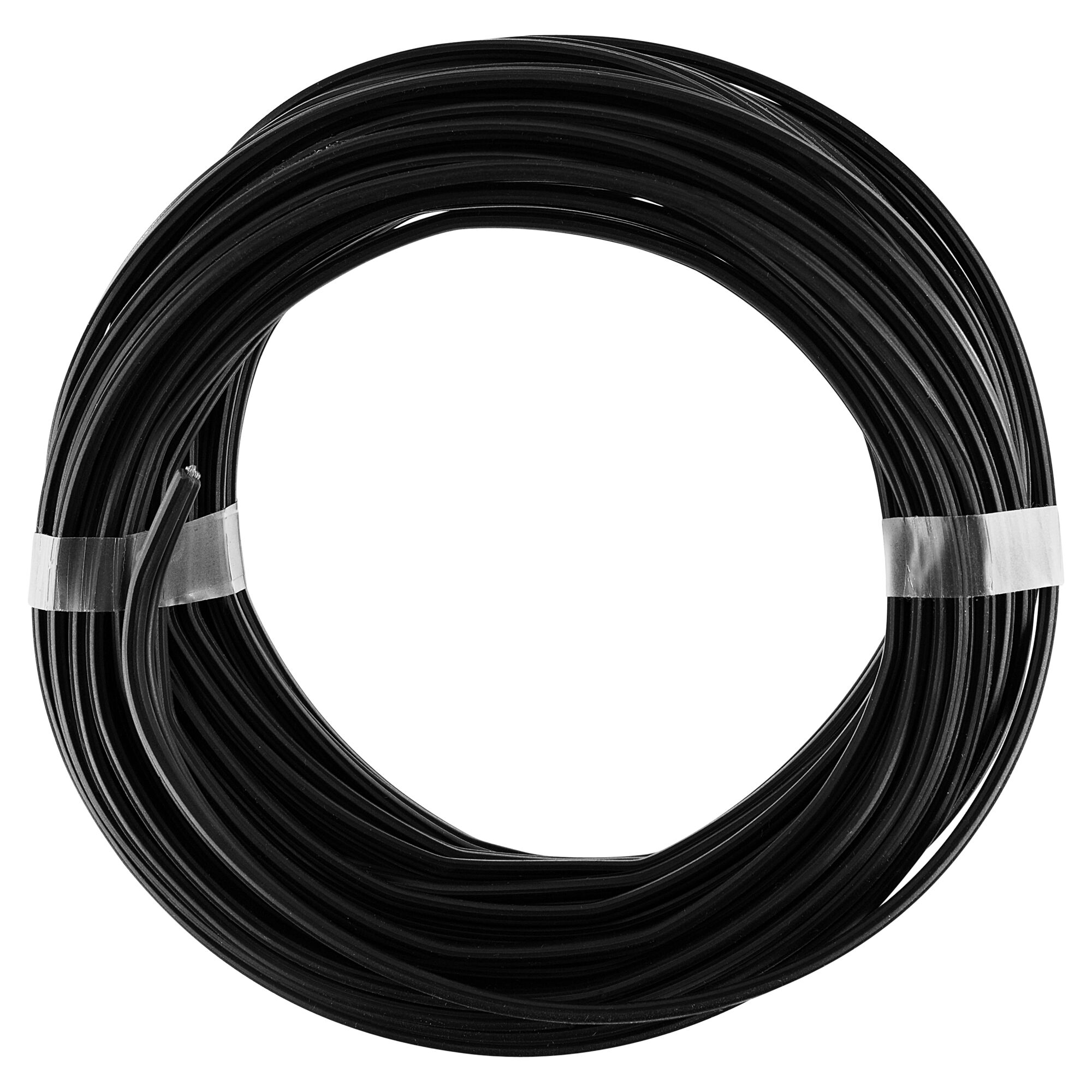 Rolle schwarzes Zwillingsleitungskabel