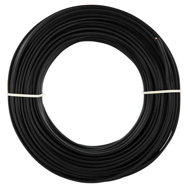Bild von Flachlitze schwarz 2 x 0,75 mm² 25 m