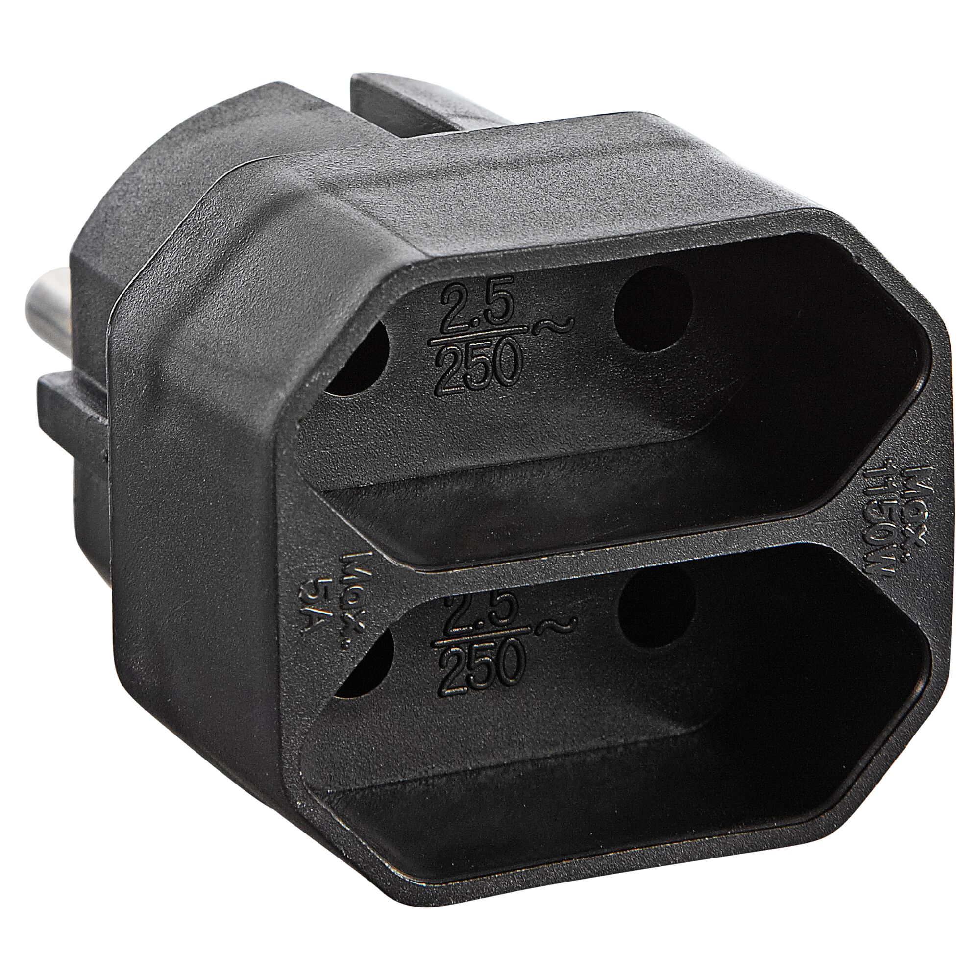 Schwarzer Euro-Übergangsstecker