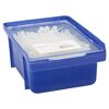 Weiße Kabelbinder in blauer Box