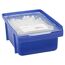 Weiße Kabelbinder in blauer Box