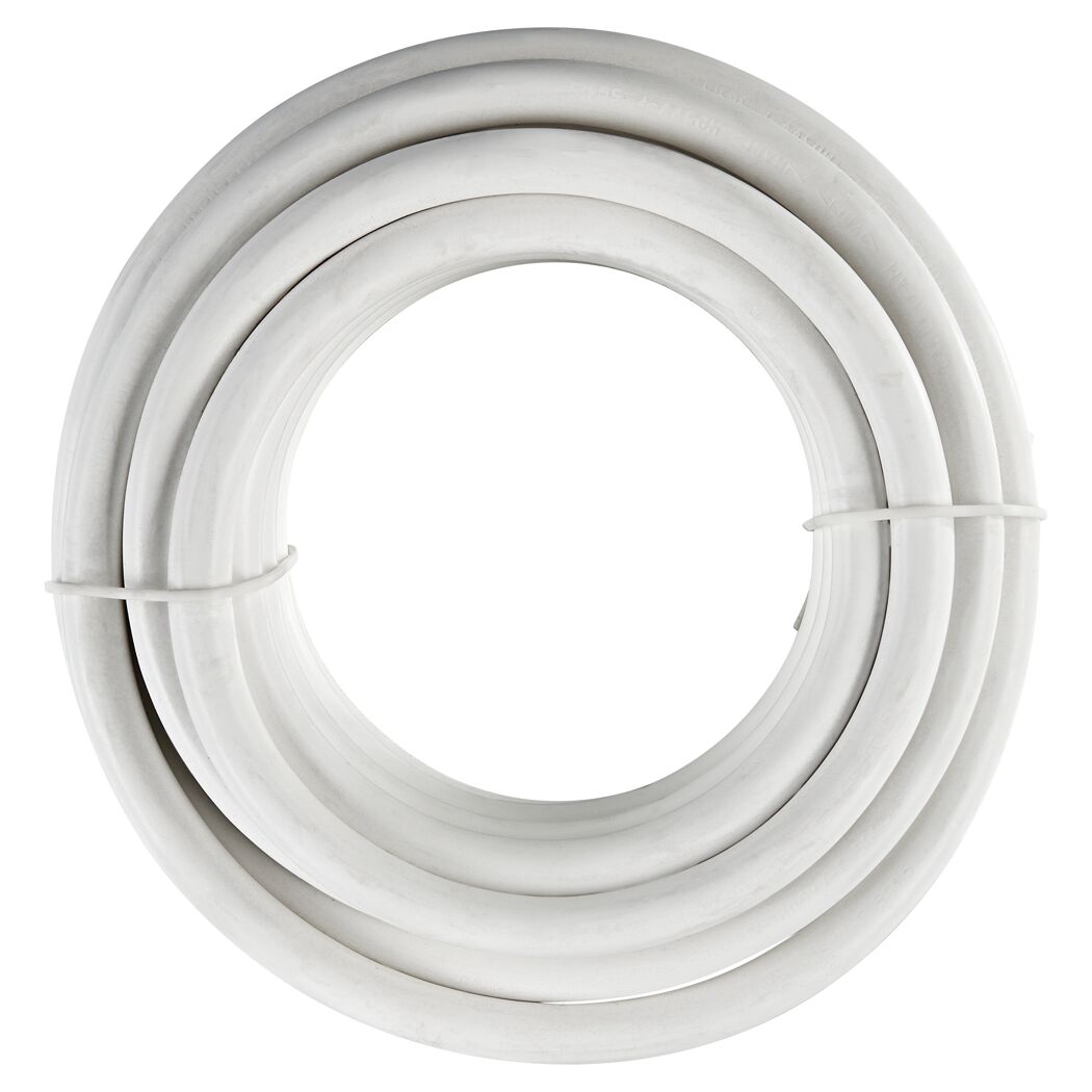 Aufgerolltes weißes Kabel