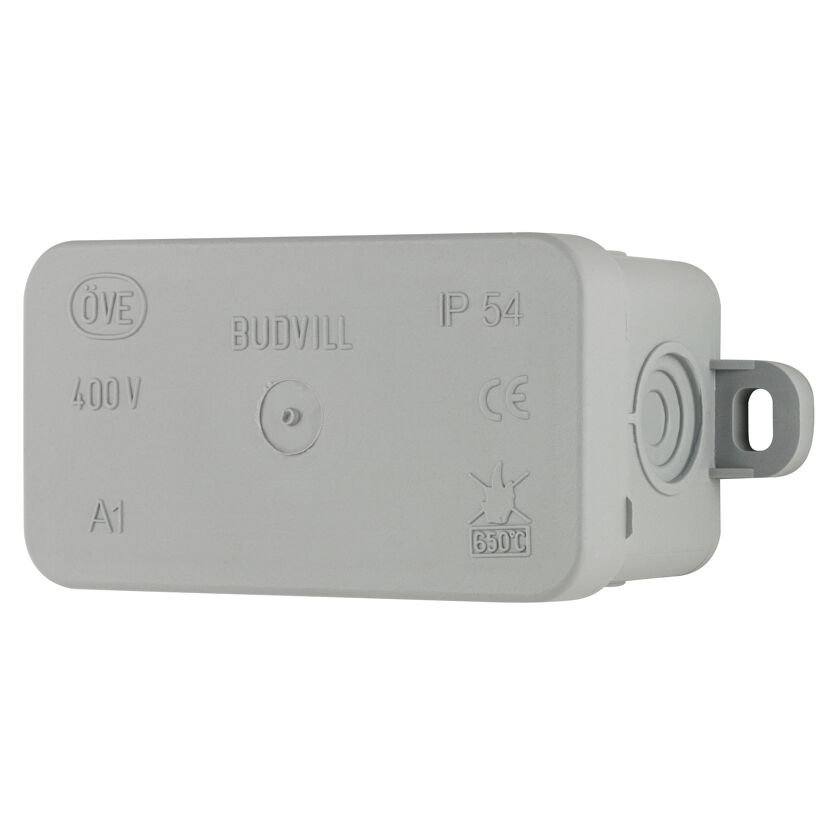 Grauer Abzweigkasten Budvill IP54