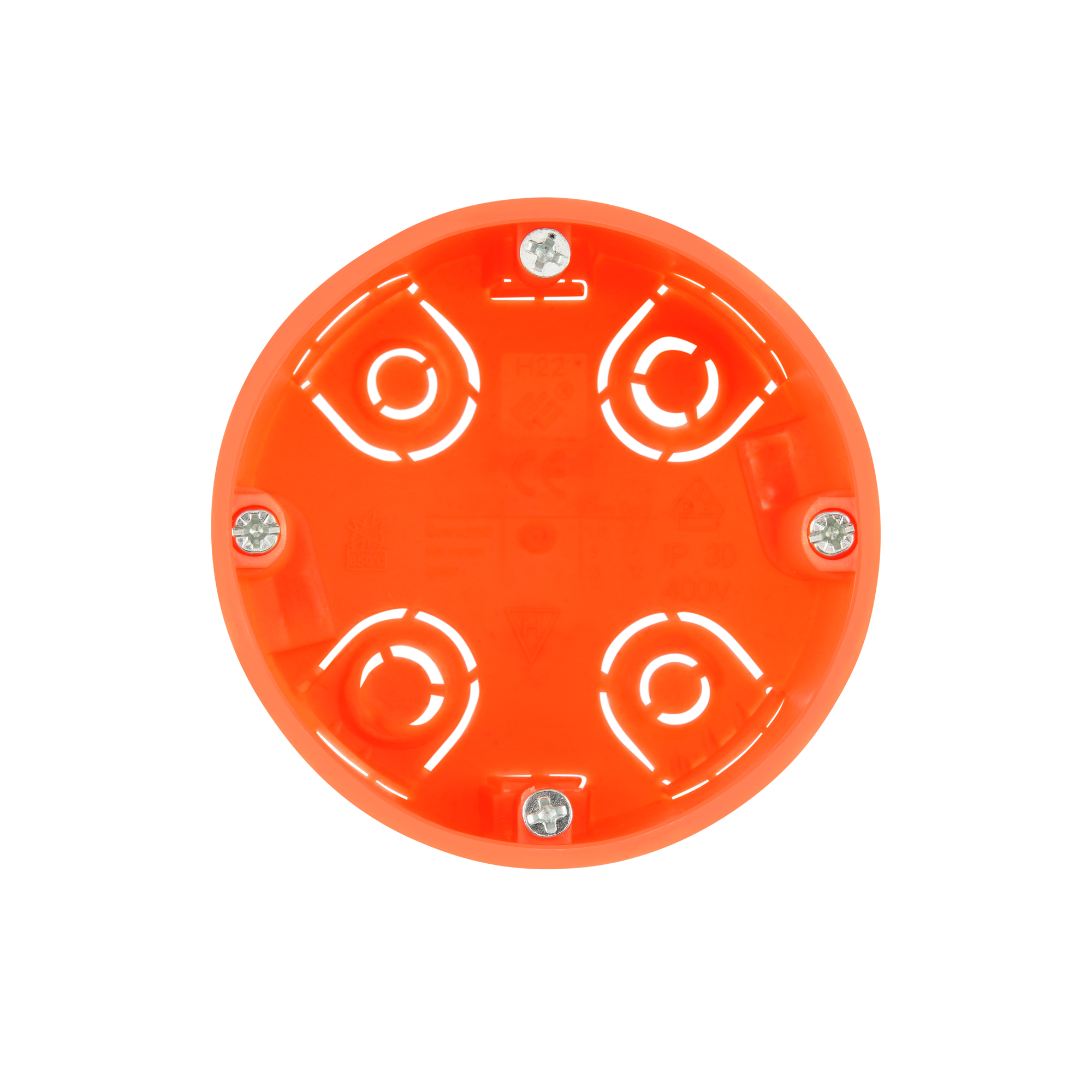 Hohlwanddose orange Ø 68 mm x 35 mm 25 Stück