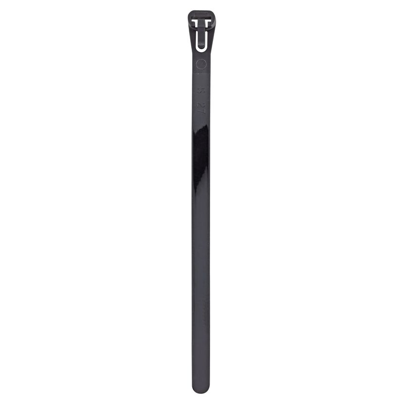 Schwarzer Kabelbinder