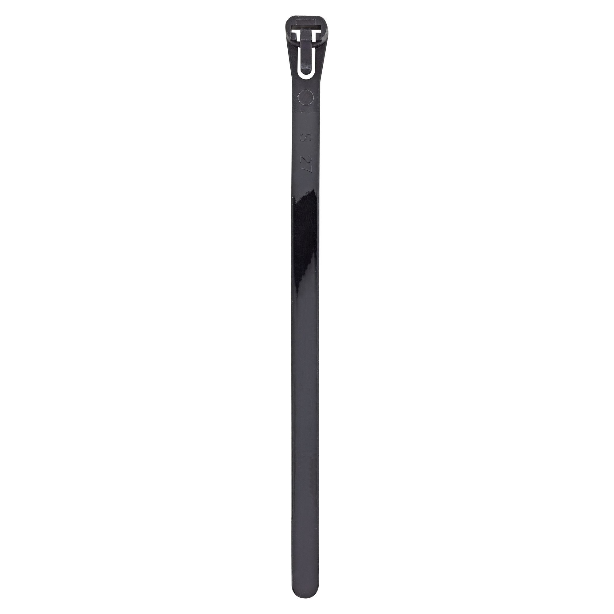 Schwarzer Kabelbinder