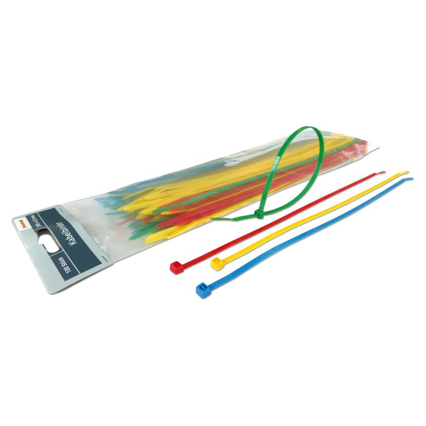 Bunt gemischte Kabelbinder