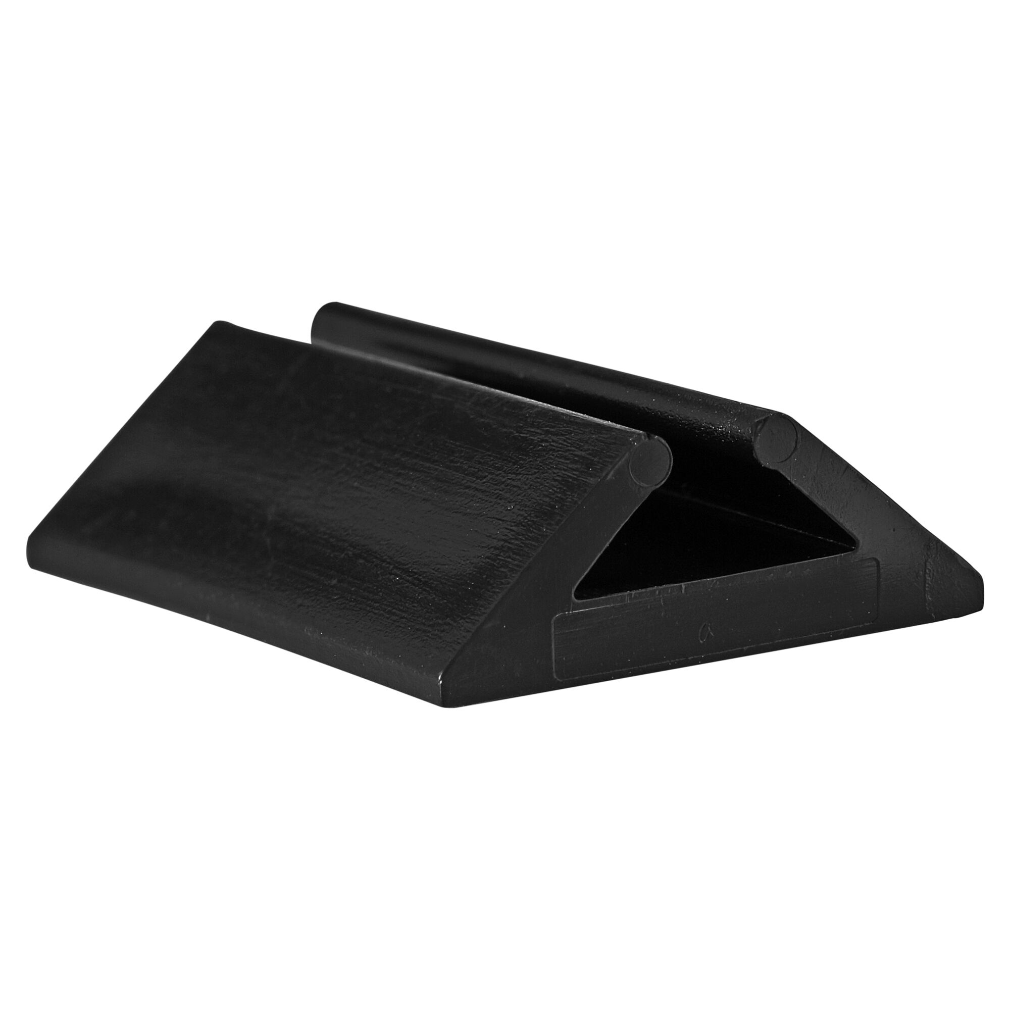 Schwarze Kabelbefestigung Klebfix