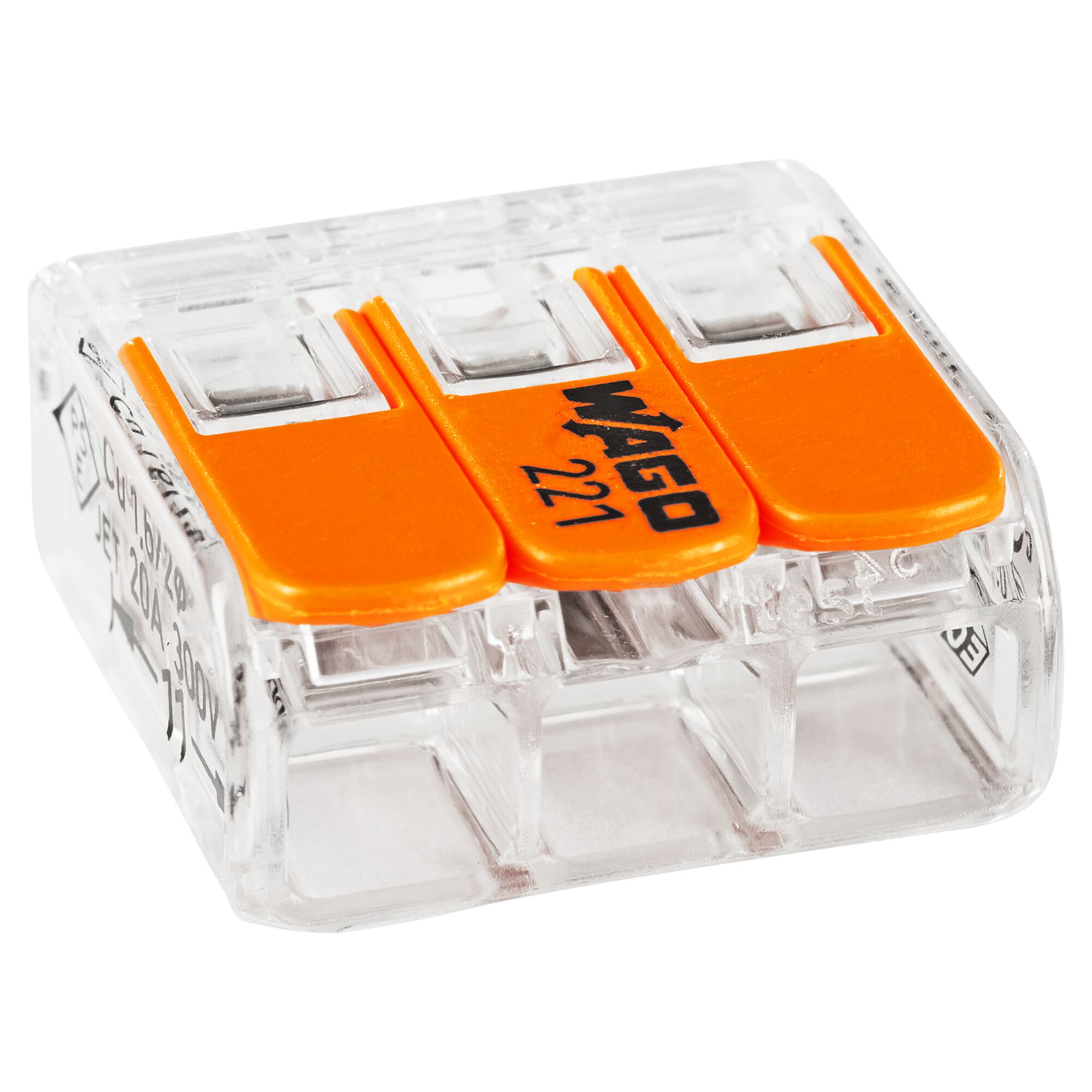 Wago-COMPACT-Klemme mit Hebel 3-polig