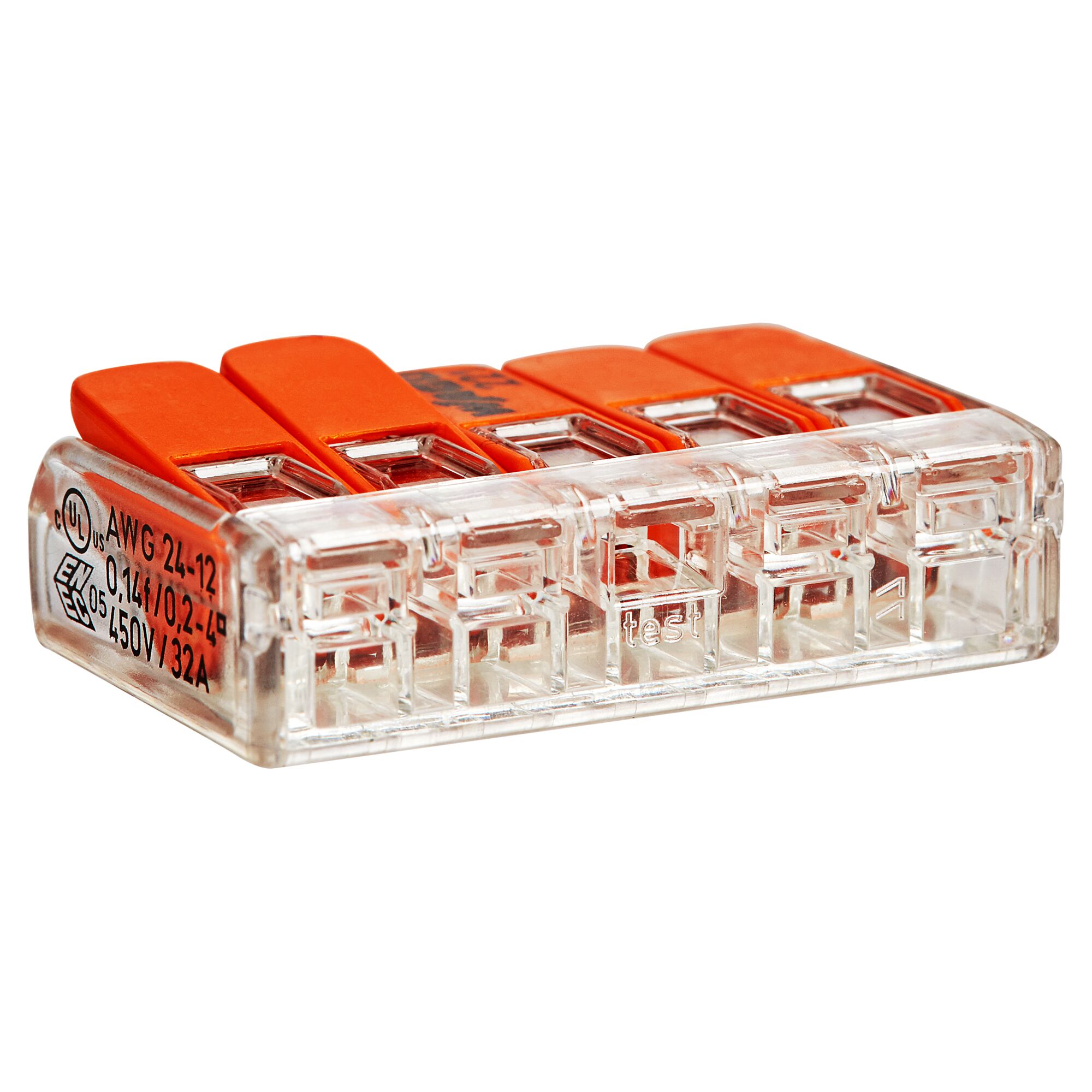Wago-COMPACT-Klemme 5-polig, 5 Stück