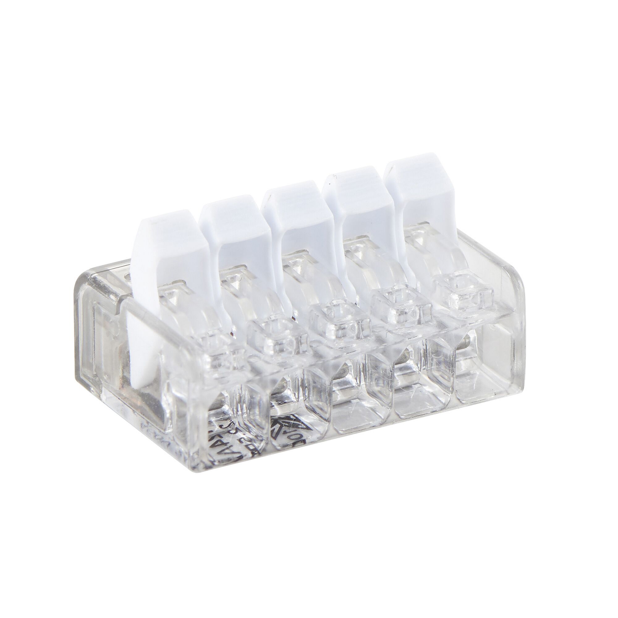 Fünfpolige Hebelklemme für 2,5 mm²
