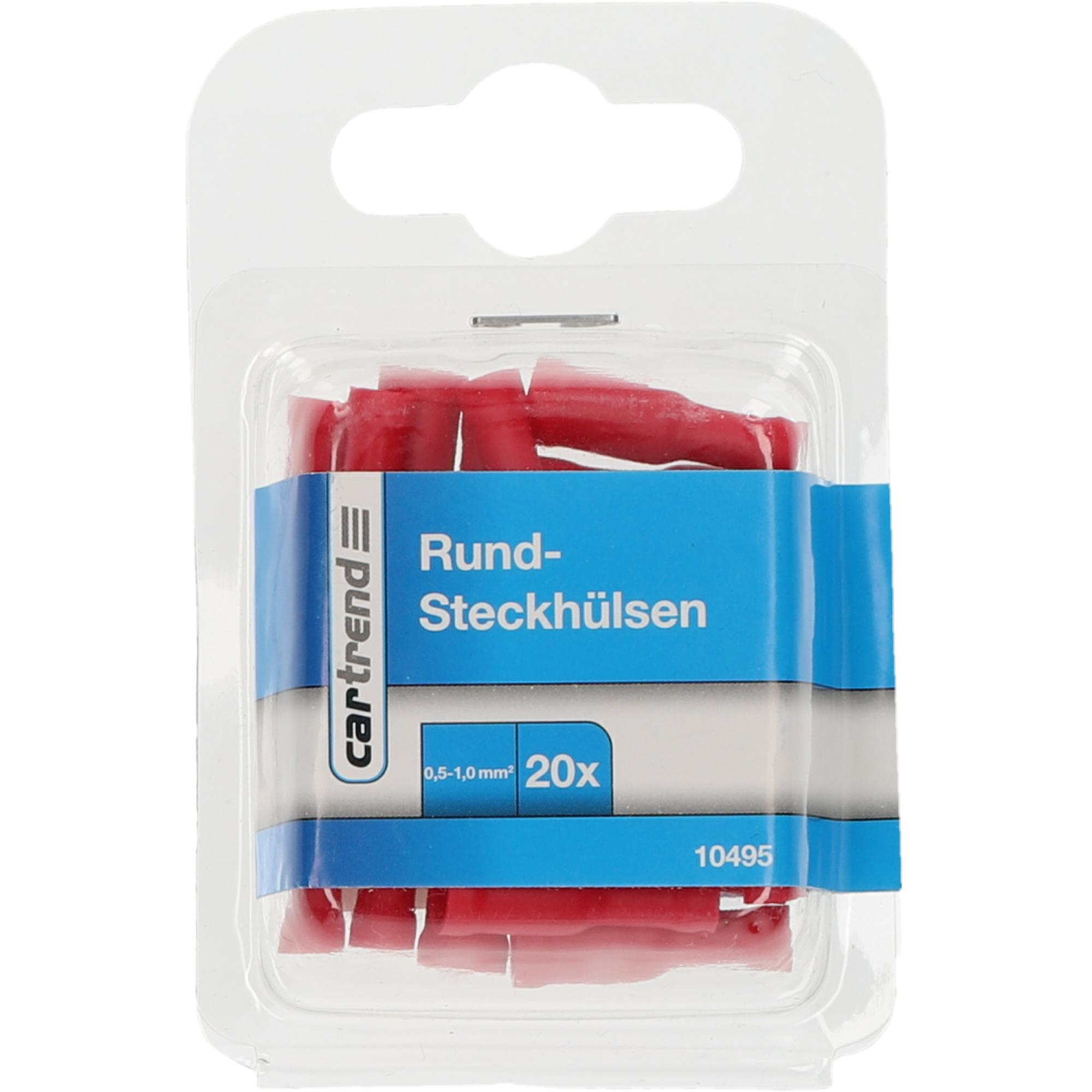 Rundsteckhülse rot Ø 0,5-1,5 20 Stück + product picture