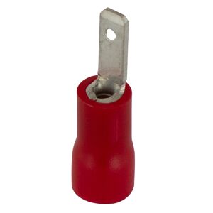 Flachstecker 2,8 x 0,8 mm rot, 25 Stück