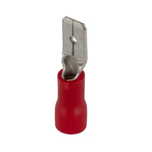 Flachstecker 4,8 x 0,8 mm rot, 25 Stück