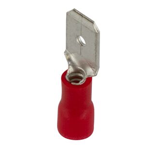 Flachstecker 6,3 x 0,8 mm rot, 25 Stück