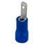 Flachstecker 2,8 x 0,8 mm blau, 25 Stück