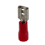 Flachsteckerhülse 4,8 x 0,8 mm rot, 25 Stück