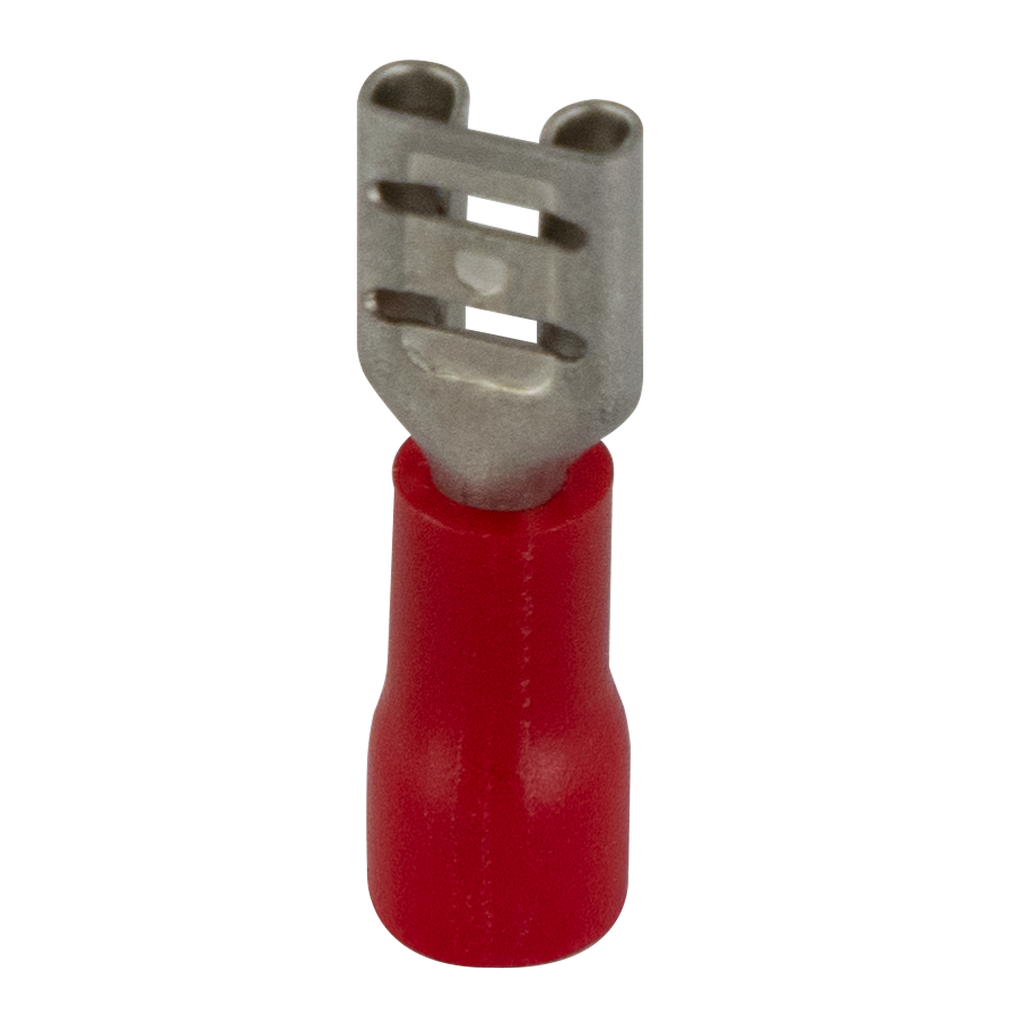 Flachsteckerhülse 4,8 x 0,8 mm rot, 25 Stück