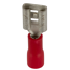 Flachsteckerhülse 6,3 x 0,8 mm rot, 25 Stück