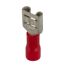 Flachsteckerhülse 6,3 x 0,8 mm rot, 25 Stück