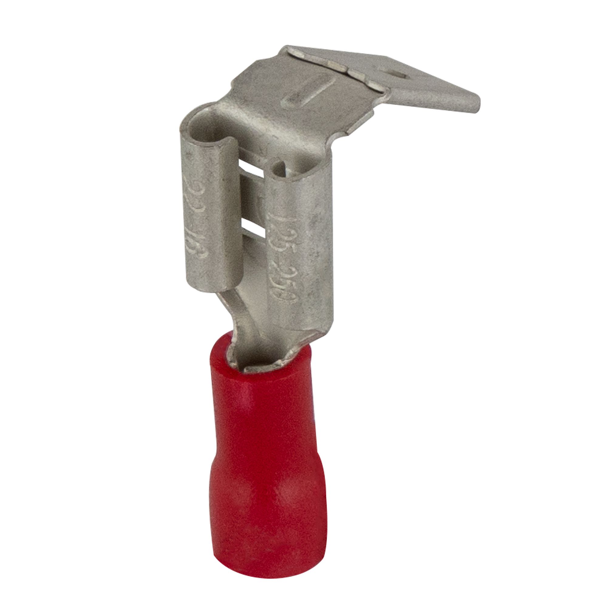 Flachsteckerhülse mit Abzweig 6,3 x 0,8 mm rot, 25 Stück
