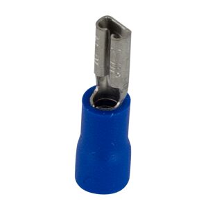 Flachsteckerhülse 2,8 x 0,8 mm blau, 25 Stück