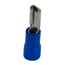 Flachsteckerhülse 2,8 x 0,8 mm blau, 25 Stück