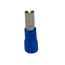 Flachsteckerhülse 2,8 x 0,8 mm blau, 25 Stück