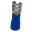 Flachsteckerhülse 4,8 x 0,8 mm blau, 25 Stück