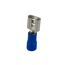 Flachsteckerhülse 6,3 x 0,8 mm blau, 25 Stück