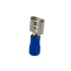 Flachsteckerhülse 6,3 x 0,8 mm blau, 25 Stück