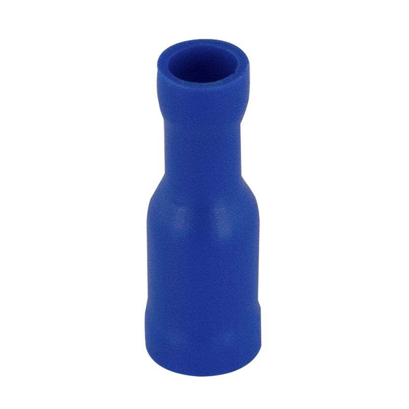 Rundsteckerhülse Ø 5 mm 1,5-2,5 mm² blau, 25 Stück