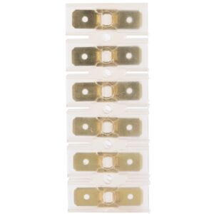 Flachstecker-Leiste 12-polig 6,3 x 0,8 mm transparent