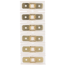 Flachstecker-Leiste 12-polig 6,3 x 0,8 mm transparent