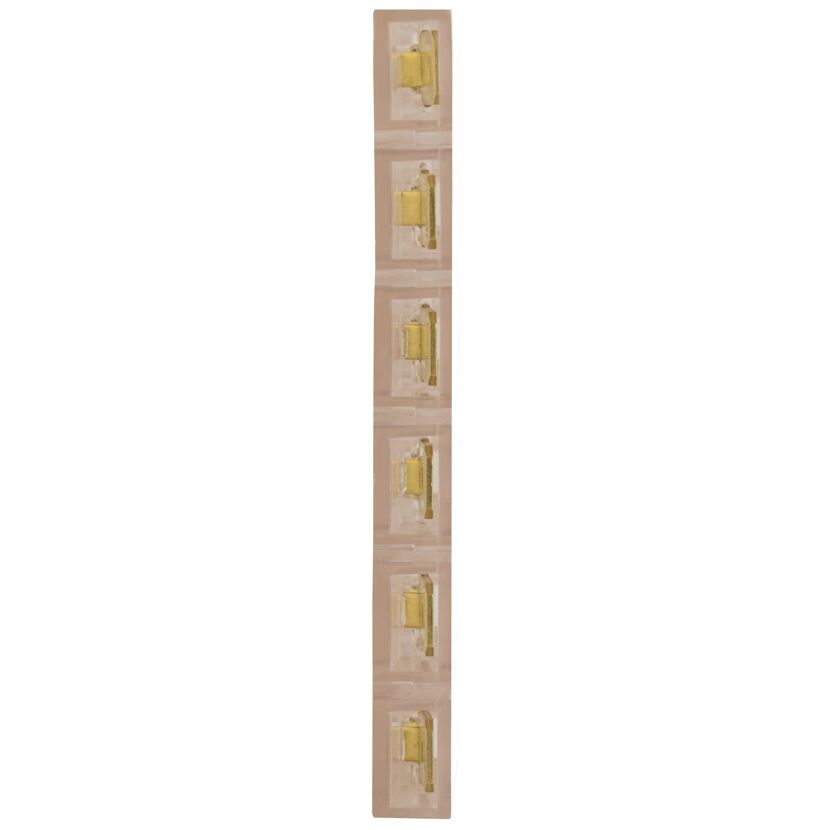 Flachstecker-Leiste 12-polig 6,3 x 0,8 mm transparent