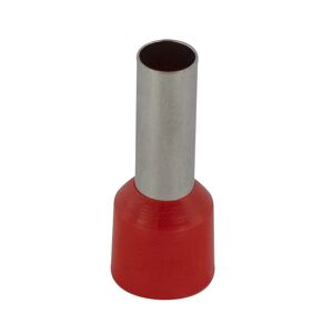 Aderendhülse isoliert 10,0 mm² rot, 25 Stück