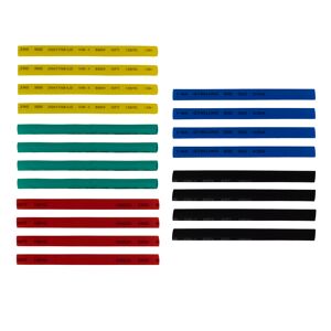 Schrumpfschlauch-Set mehrfarbig 10 cm 20 Stück