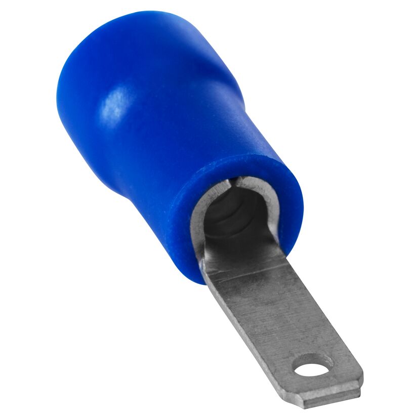 Blauer Flachstecker 0,5-1,5qmm
