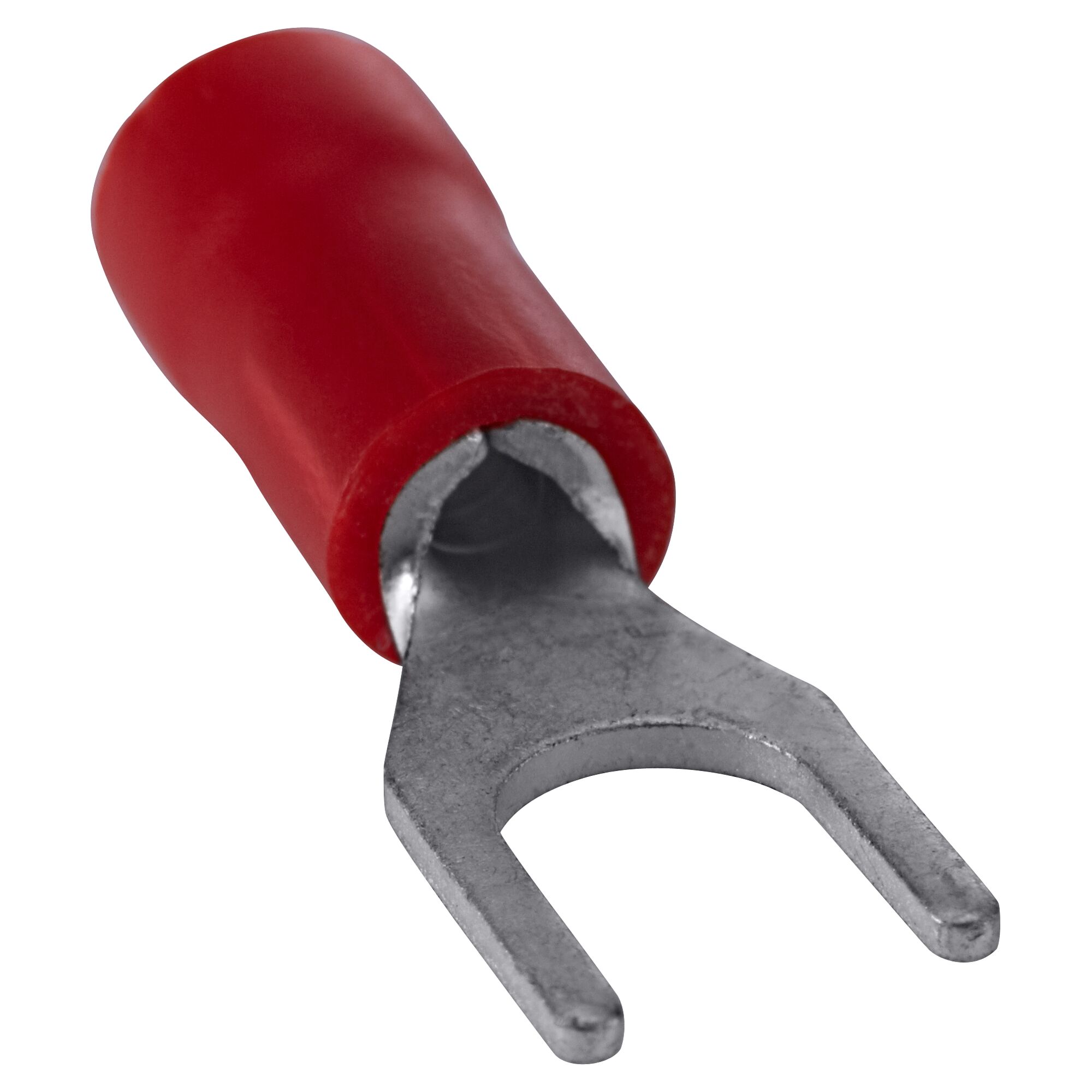 Ein roter Kabelschuh