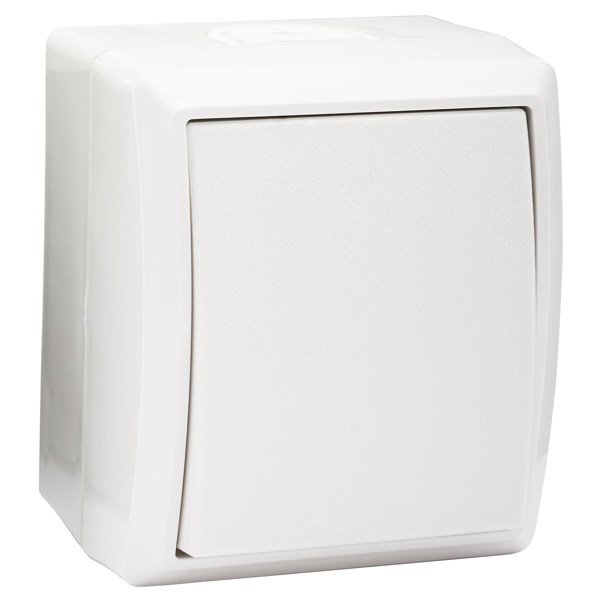 Weißer Wechselschalter AP IP44 Aqua Form