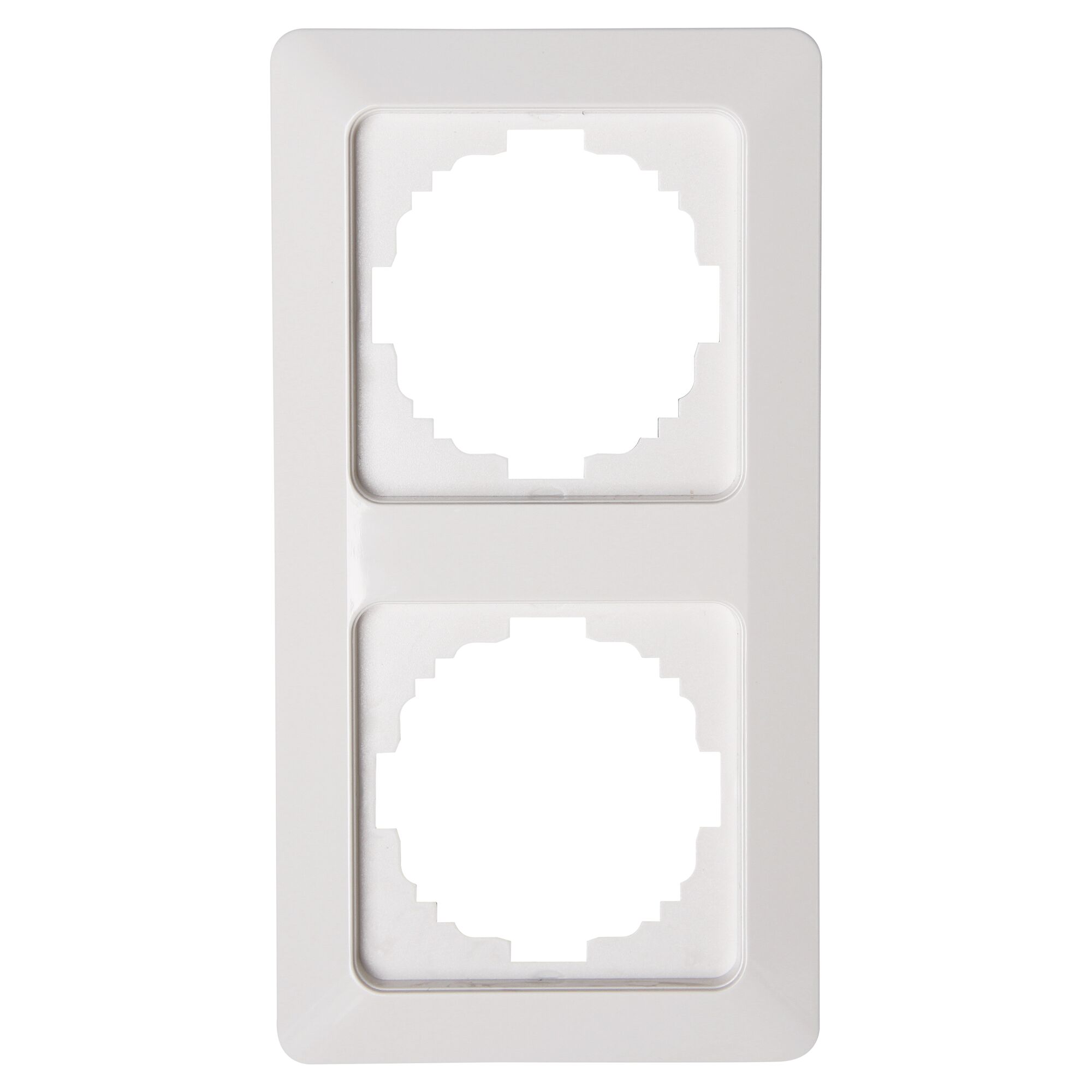 Doppelter Abdeckrahmen Milano weiß