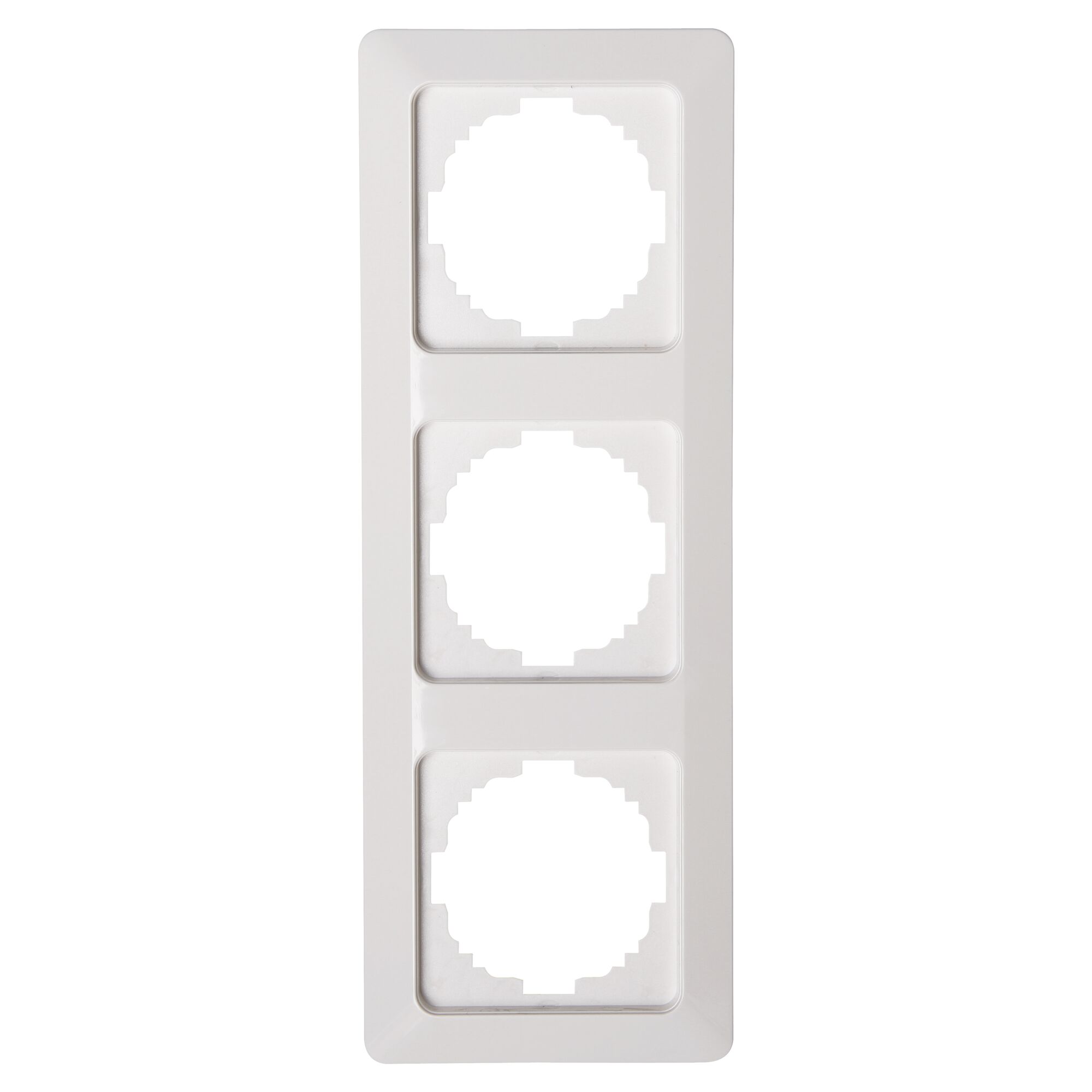 Dreifacher Abdeckrahmen Milano weiß