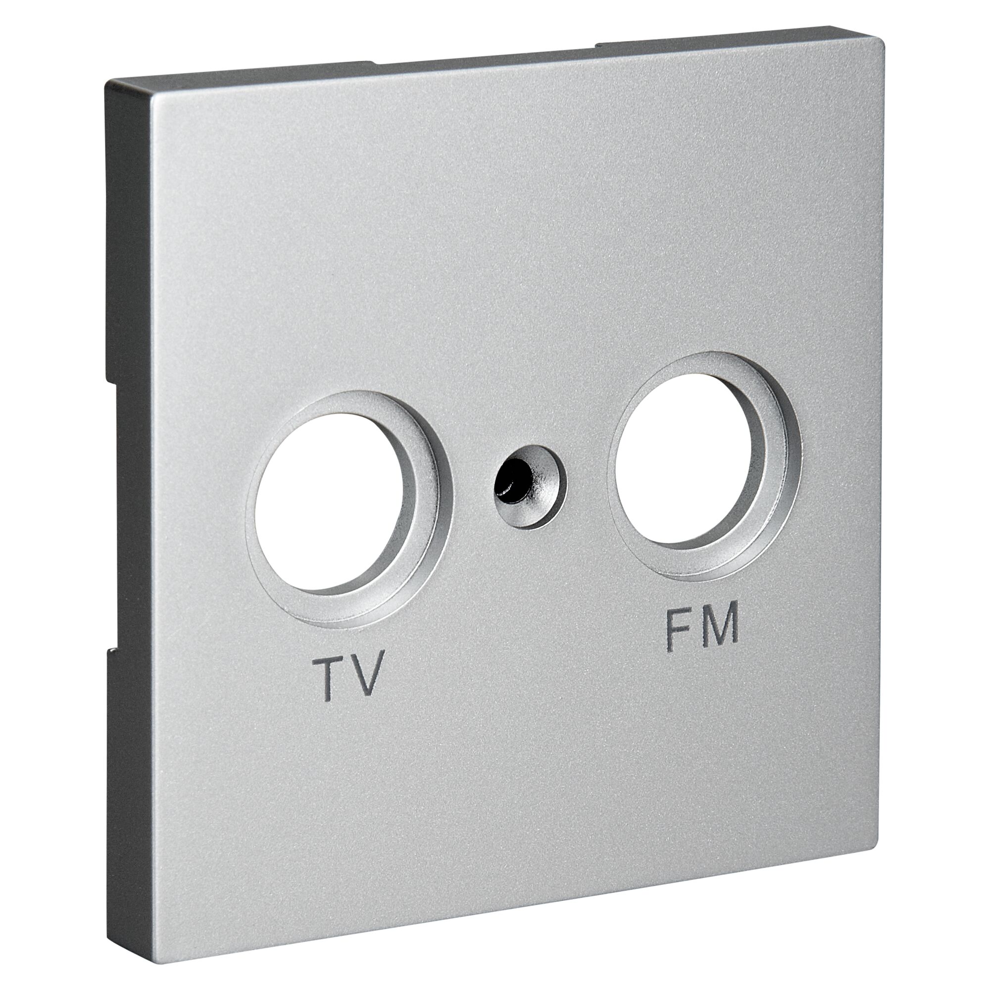 TV-FM Abdeckung DesignLine silber