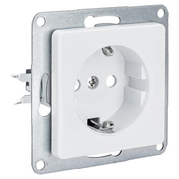 Steckdose 1-fach weiß