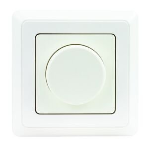 LED Dimmer Primaluxe Phasenabschnitt-Dreh-Helligkeitsregler weiß