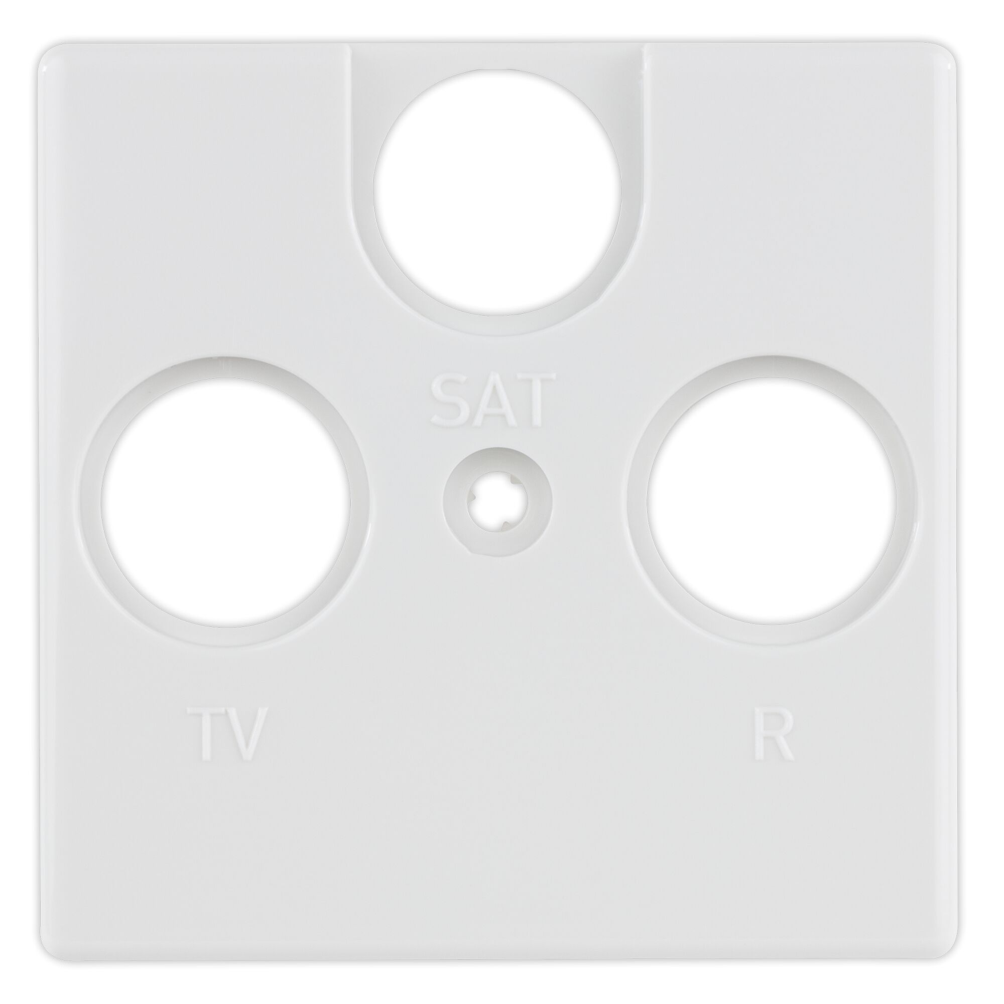 Weiße SAT-Abdeckung ClassicLine