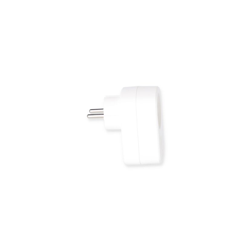 Weißer USB-Schnelllader mit Stecker