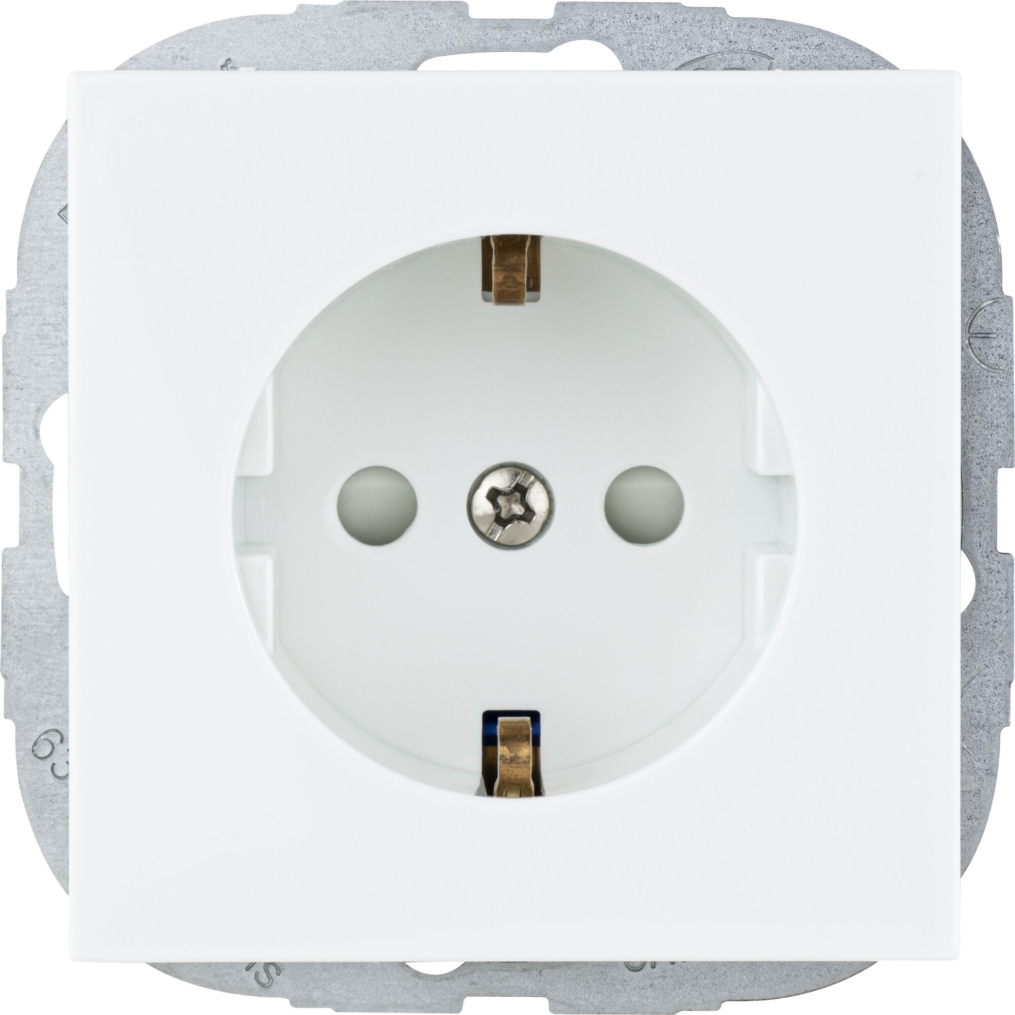 Weiße Steckdose DesignLine