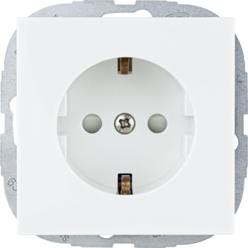 Weiße Steckdose DesignLine