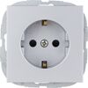 Silberne Steckdose DesignLine